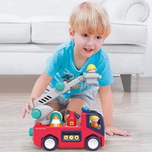 اسباب بازی ماشین آتش نشانی موزیکال هولی تویز Hola Toys مدل E8998_اسباب بازی ماشین